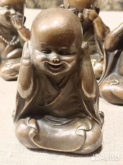 Статуэтк 4 шт латунь уомплект