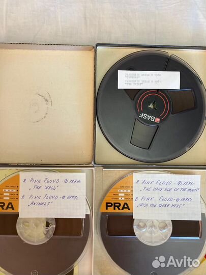 Магнитная лента, катушки с записью