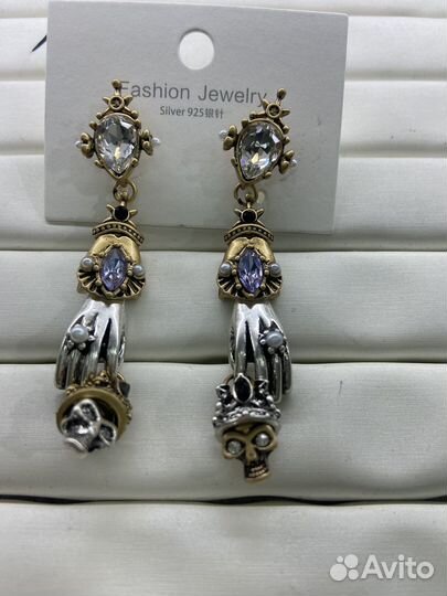 Alexander mcqueen серьги