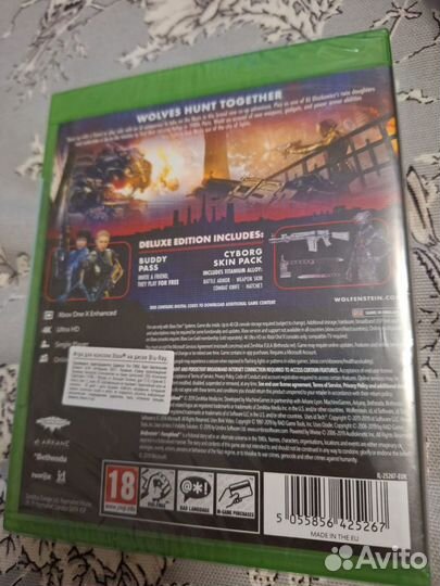 Wolfenstein Youngblood xbox one новый