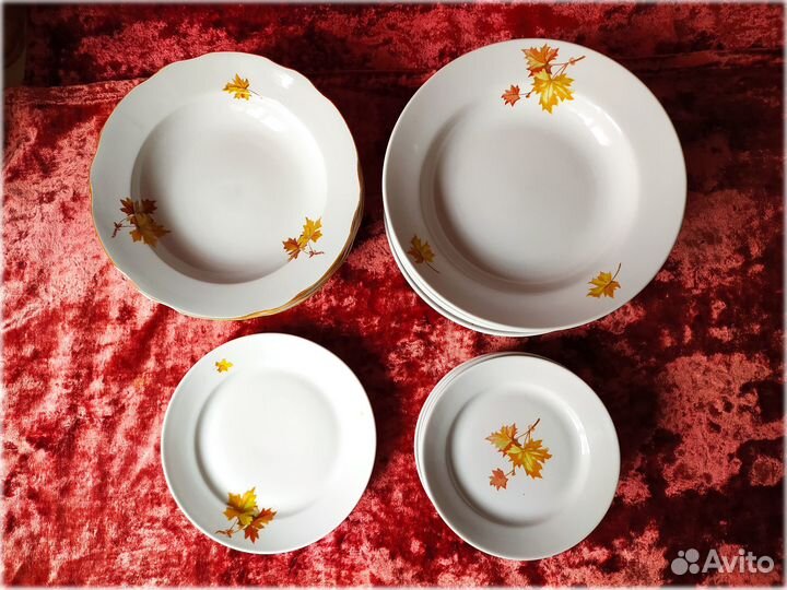 Сервиз обеденный Дулево Кленовый лист тарелки
