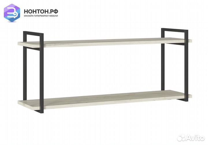 Полка Лофт дуб крафт белый