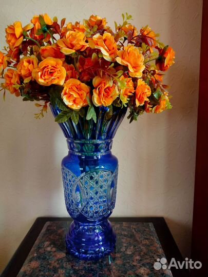 Ваза хрусталь, винтаж