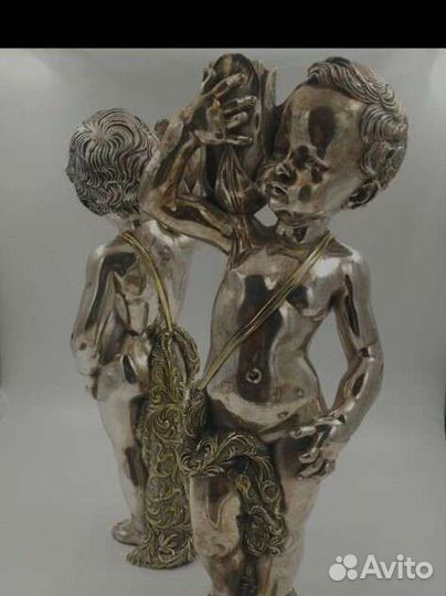 Серебряные подсвечники, пара