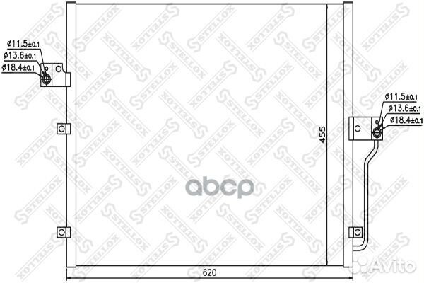 1045578SX радиатор кондиционера Ssangyong Acti