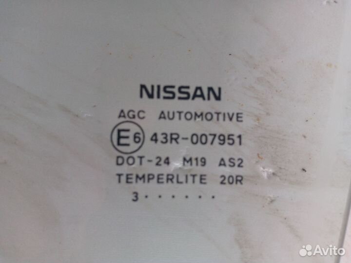 Стекло двери передней левой Nissan Juke F15
