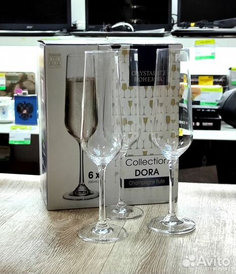 Набор бокалов для шампанского Crystalite Bohemia 2
