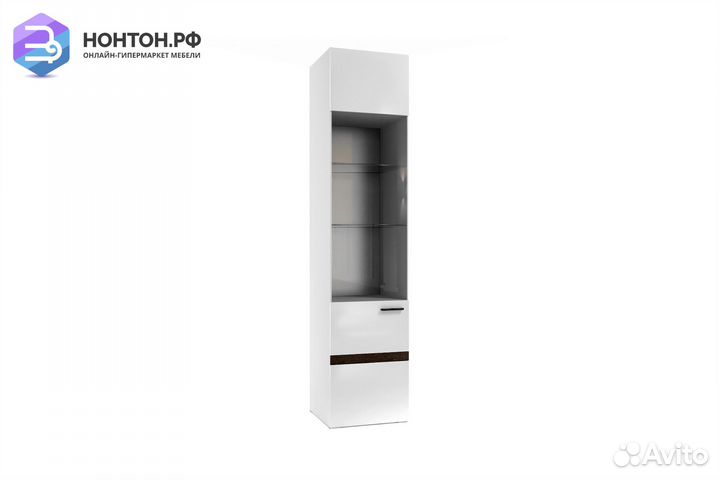 Витрина Соло белый / венге