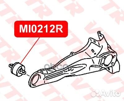 Сайлентблок рычага задней подвески MI0212R VTR