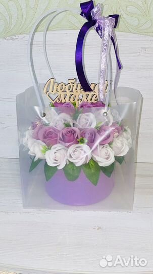 Букет из пенных цветов 8 марта