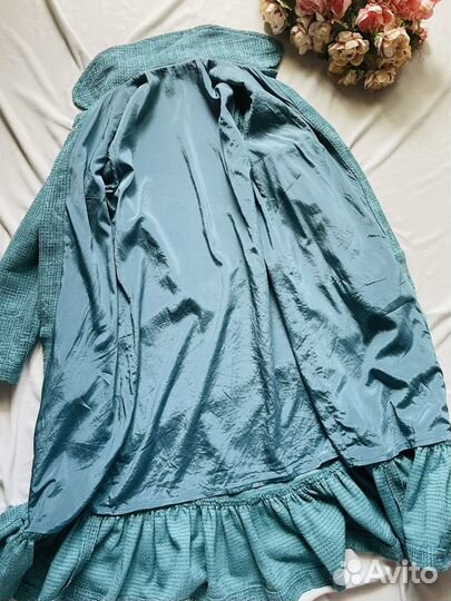 Твидовое платье пальто женское 42