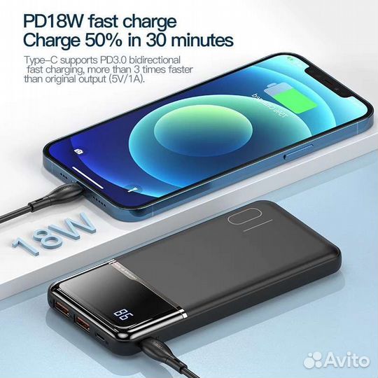 Новый внешний power bank Kuulaa 10000/20000 mAh