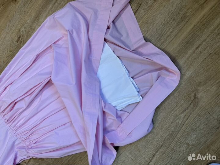 Летнее розовое платье