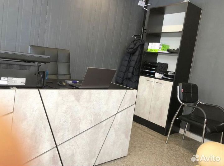 Стол руководителя Концепт Серый Мрамор