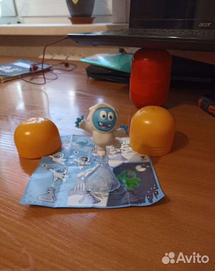 Игрушки из киндера: йети, крокодил, тигр, коала