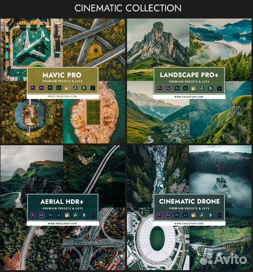 Премиум Presets & LUTs. Drone Bundle