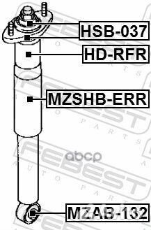 Пыльник заднего амортизатора mzshberr Febest