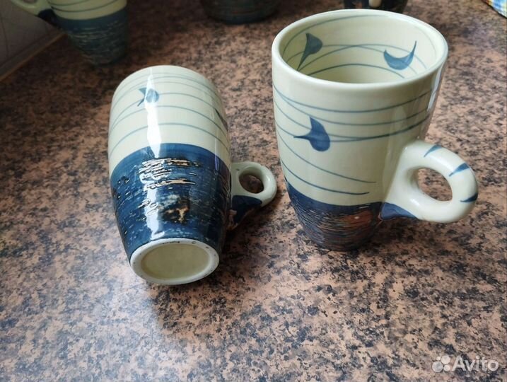 Сервиз винтажный чайный на 4 персоны керамический