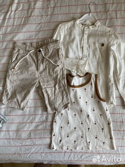 Вещи пакетом для мальчика 122 128