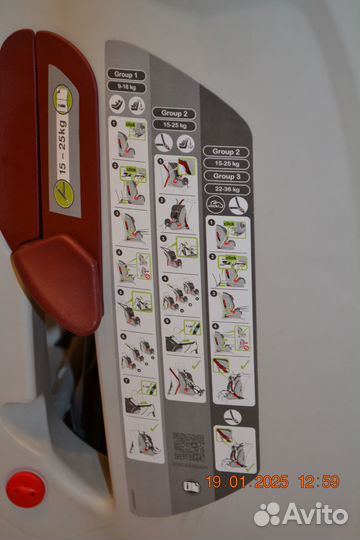 Britax Römer 9-36 кг Германия (isofix+якорь++штатн