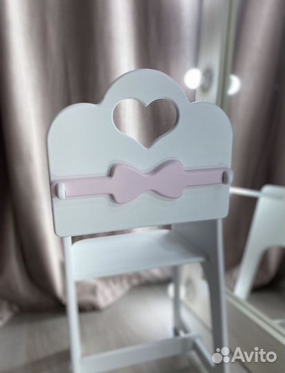 Стульчик для кормления игрушечный