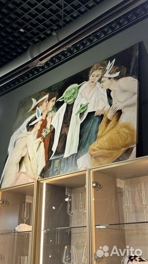 Картина маслом мастер йода