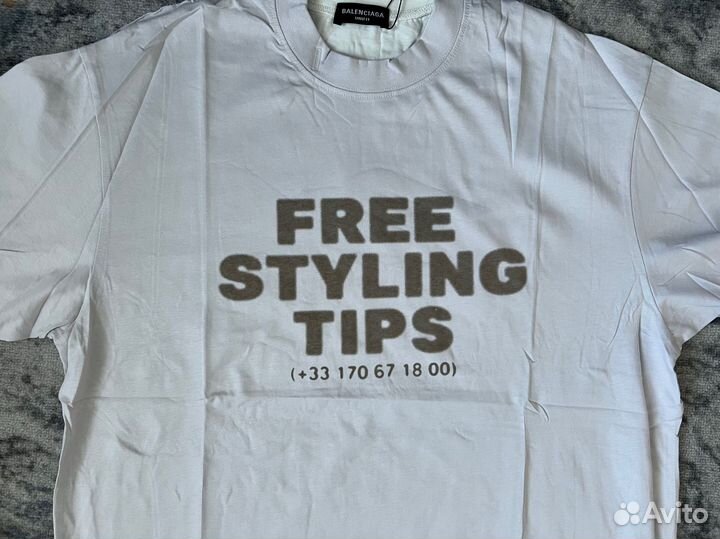 Balenciaga 24SS free styling tips stitched t-shirt