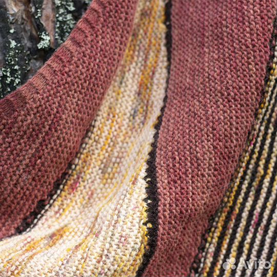 Женский платок / Осенняя расцветка / Тёплый