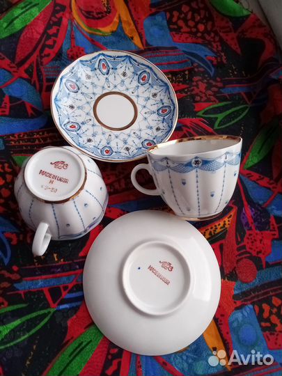 Кофейная пара лфз Паутинка, СССР, Экспортный вариа