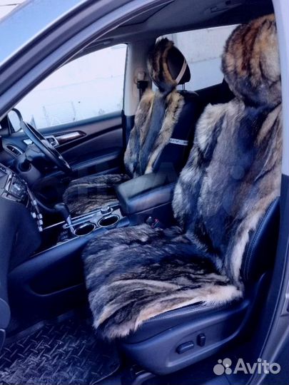 Меховые накидки из волка для сиденья