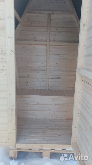 Дачный туалет деревянный