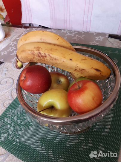 Ваза хрустальная СССР для фруктов