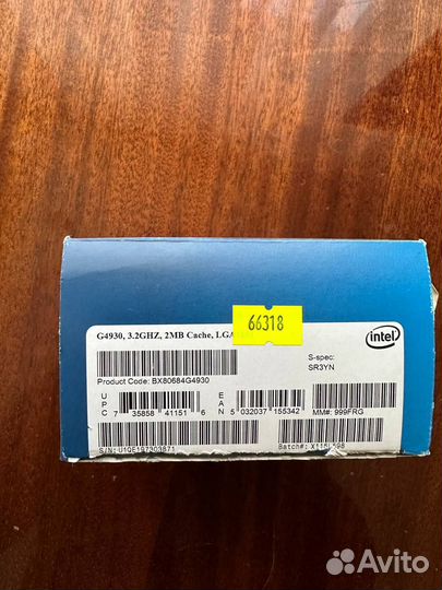 Процессор Intel Celeron G4930 BOX