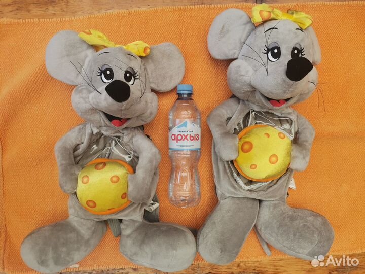 Плюшевый рюкзак - мышка детский