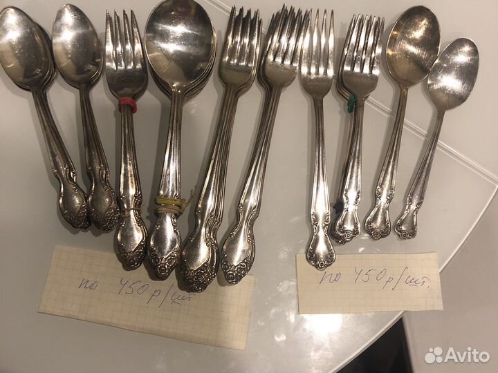 Столовые приборы из мельхиора