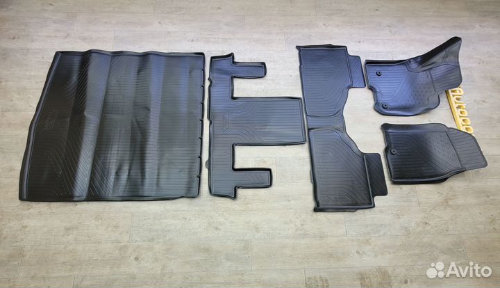 Коврики салон + багажн Chevrolet Tahoe 5 (2020-нв)