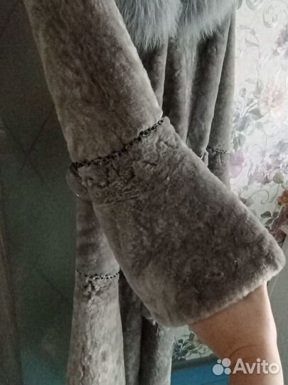Мутоновая шуба размер 48