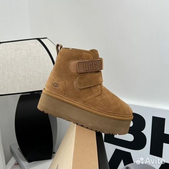 UGG угги Neumel Platform Beige (Арт.4576)