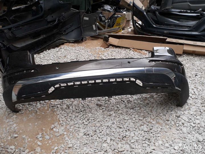 Бампер задний Mercedes Ml W166 2011-2015 с хромом