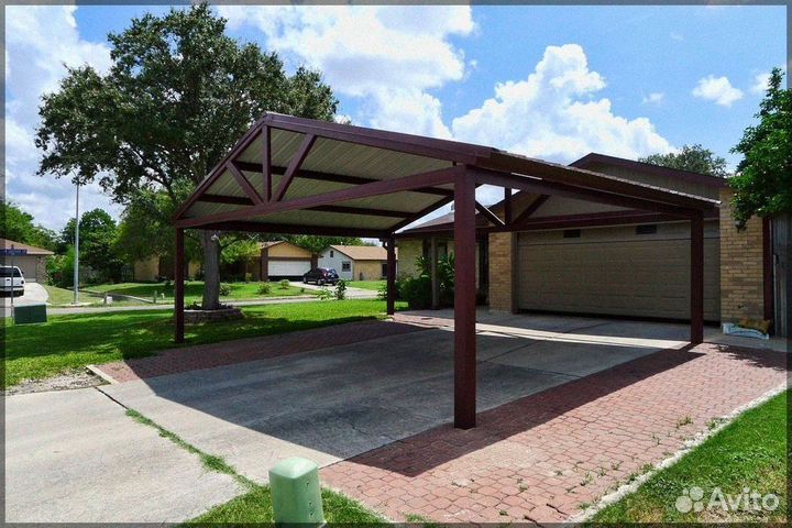 Навес четырехскатный