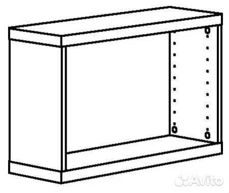 Шкаф с дверцой Икея Бесто 60х38х22