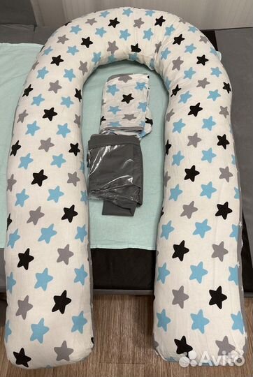 Подушка U для беременных Body Pillow+доп наволочка