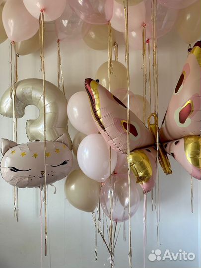 Воздушные шарики на годик дочке Мытищи