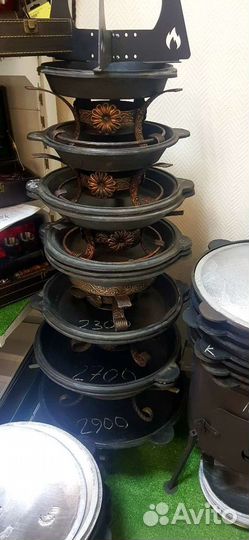 Чугунная крышка- сковорода для 16л казана