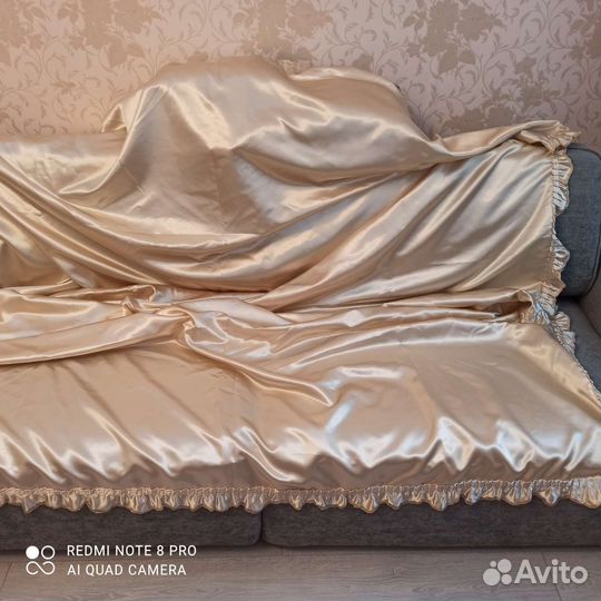 Покрывало, шторы, тюль