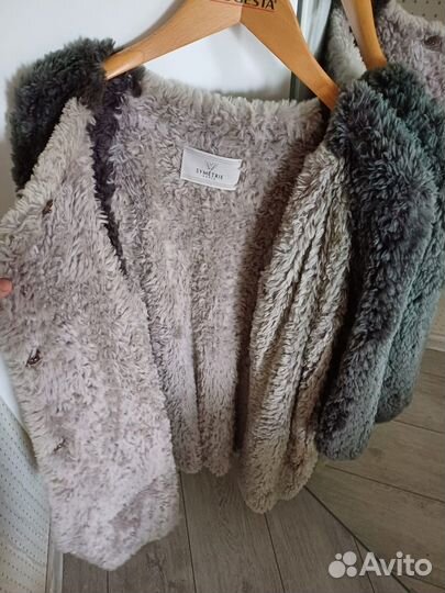 Пальто из вязанной норки Франции