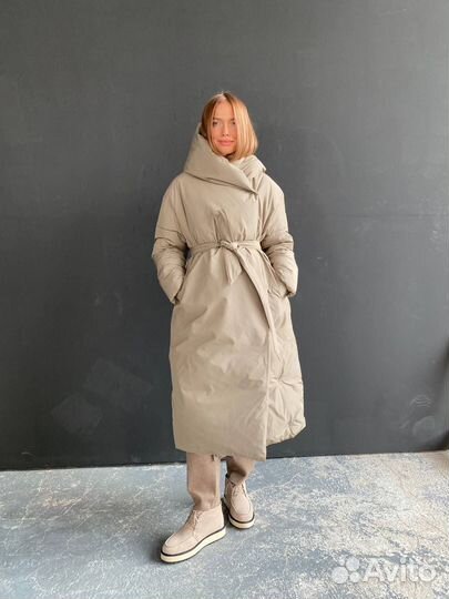 Стеганое пальто-одеяло зима