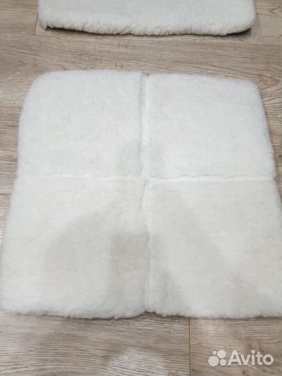 Меховые накидки на сидения квадратные