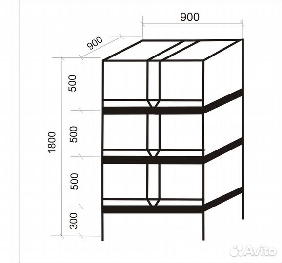 Клетка для кроликов 2*3
