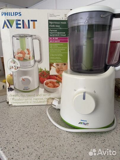 Пароварка блендер philips avent 2 в 1